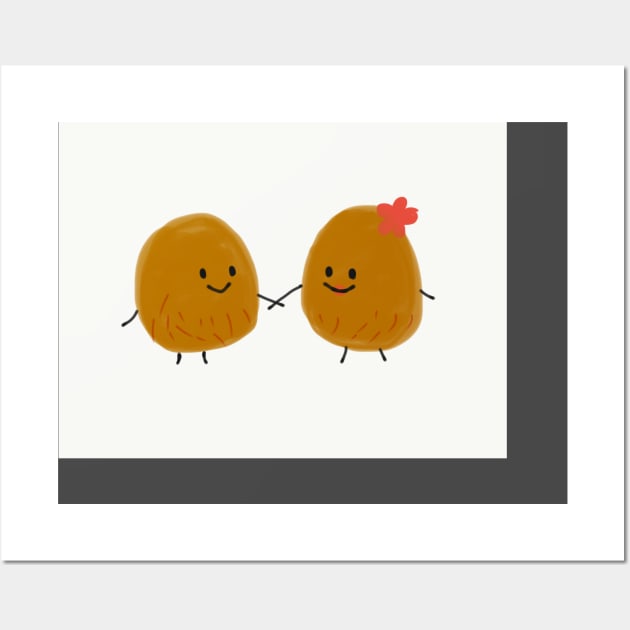 Coconut Couple Wall Art by marianas